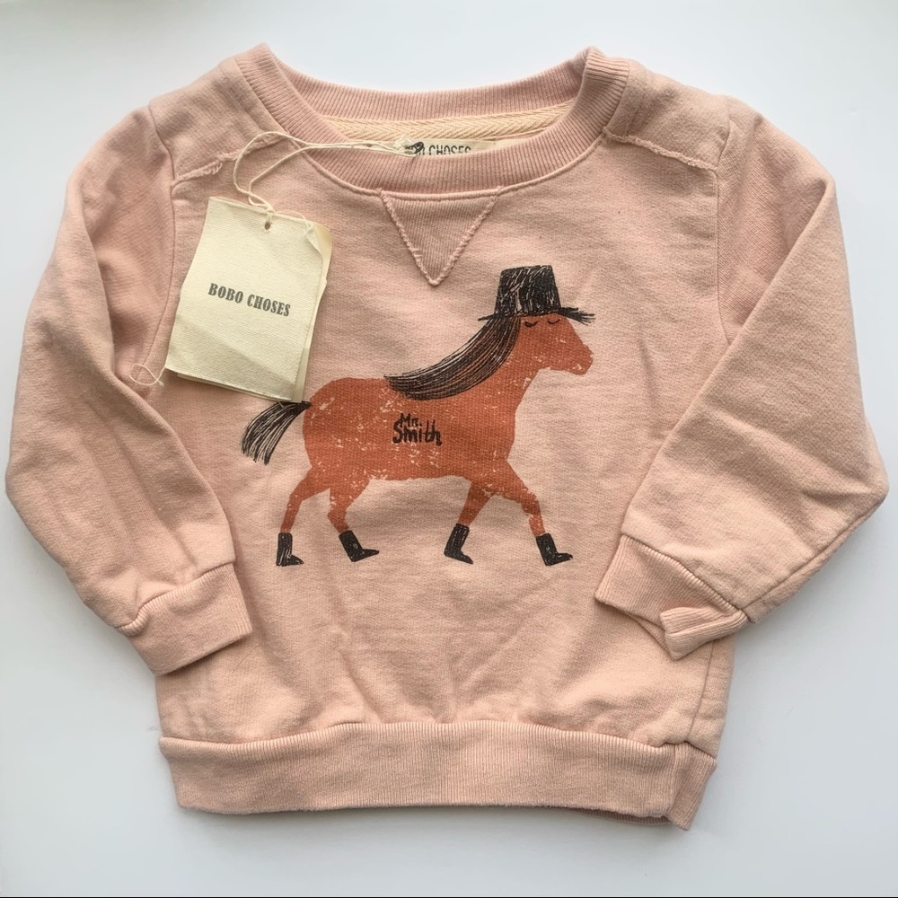 Bobo Choses Mr. Smith Horse sweatshirt